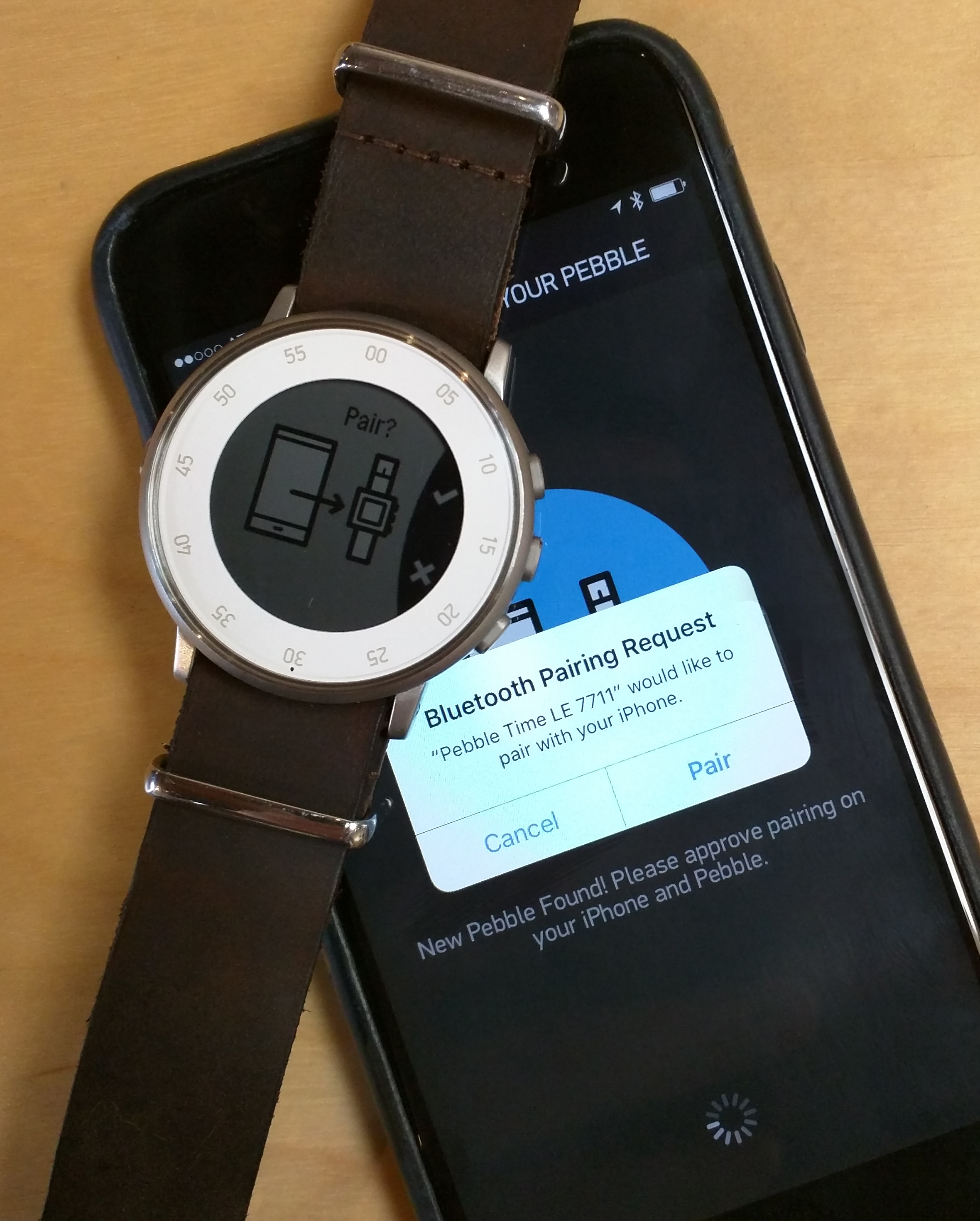 Pebble iOS Pairing Issues Pebble 2 Time